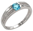 Кольцо с бриллиантом и топазом RHIN3285-76BQ-W 2010 г инфо 1494w.
