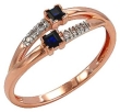 Кольцо с бриллиантом и сапфиром RHIN3125-55DQ-R 2010 г инфо 1675w.