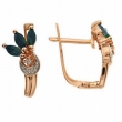 Серьги с бриллиантами и сапфиром ERIN1482-55CL-R 2007 г инфо 1755w.