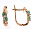 Серьги с бриллиантами и изумрудами ERIN1465-32CL-R 2007 г инфо 1857w.