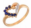 Кольцо с бриллиантом и сапфиром UR03-00331-55BE-R 2009 г инфо 2235w.
