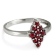 Кольцо из серебра с гранатами Happy Garnets G1138 2009 г инфо 2278w.