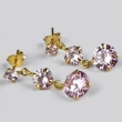 Серьги, серебро 925, циркон. 001.01.21-01466. 2010 г.